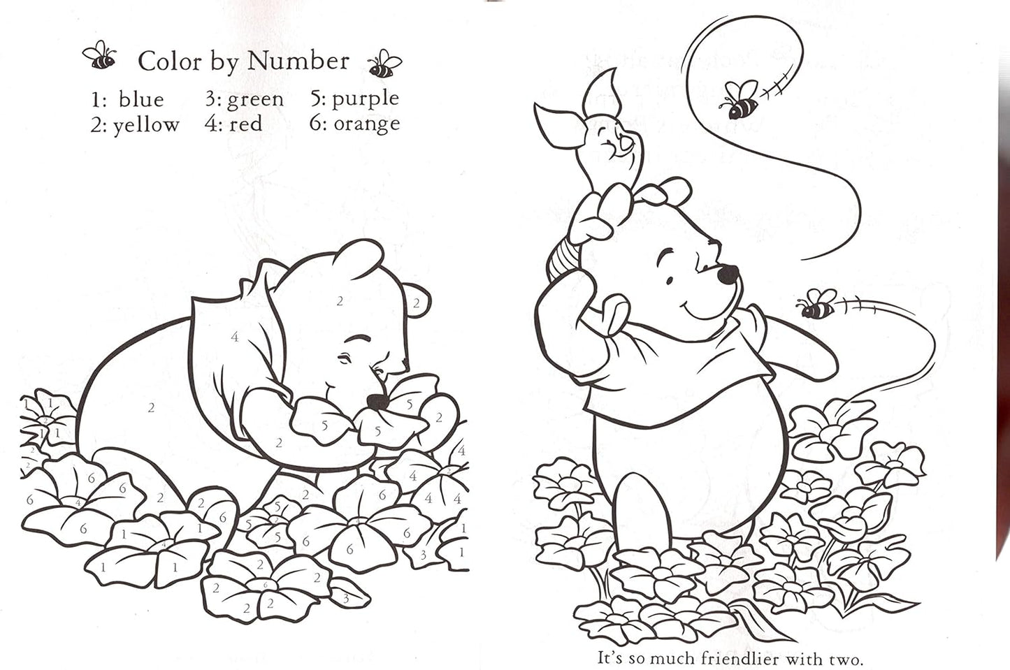 Disney Winnie the Pooh - Big Fun Book to Color - A Pile of Friends