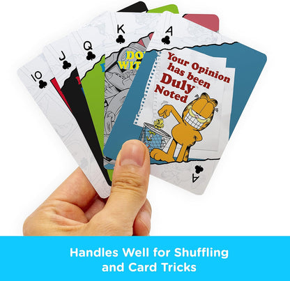 AQUARIUS Garfield Playing Cards - Garfield Themed Deck of Cards (Set of 2)