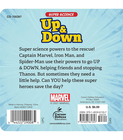 Disney Learning Super Science Up and Down Board Book