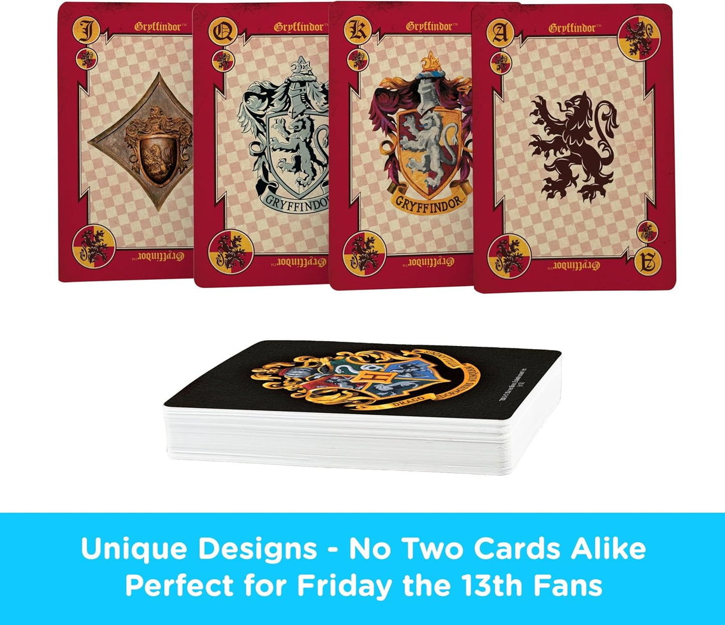 AQUARIUS Harry Potter Crests Playing Cards - Deck of Cards