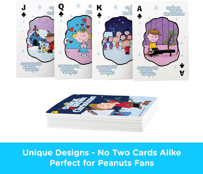 AQUARIUS Peanuts Charlie Brown Christmas Playing Cards