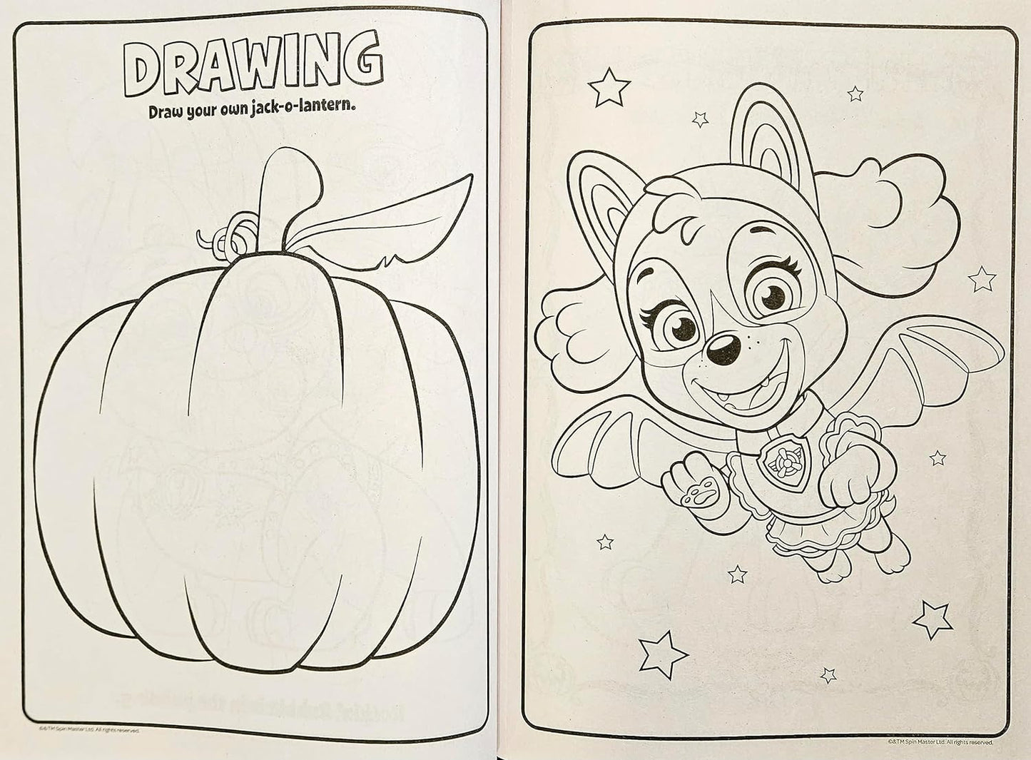 Halloween Coloring & Activity Book Set of 2 - Chase, Rubble, Skye Patrol