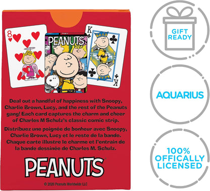 AQUARIUS Peanuts Playing Cards - Peanuts Cast Deck of Cards