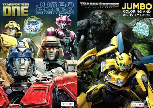 Transformers - Jumbo Coloring & Activity Book (Set of 2 Books)