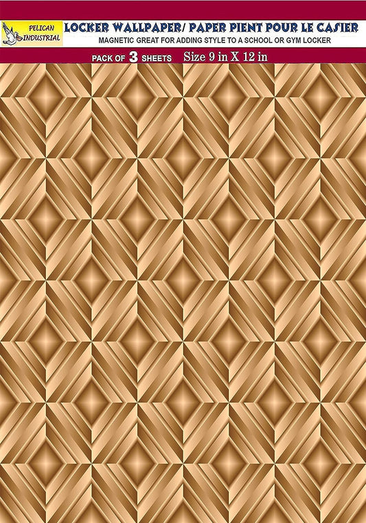 PELICAN INDUSTRIAL Magnetic Locker Wallpaper (Full Sheet Magnetic) - Trimmable, Easy Install, Remove & Reuse - Pack of 3 Sheets - vb005