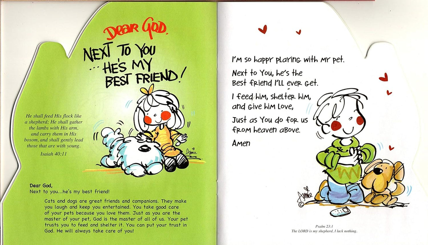 Dear God Prayers and Letters - Shaped Books (Set of 4 Books)