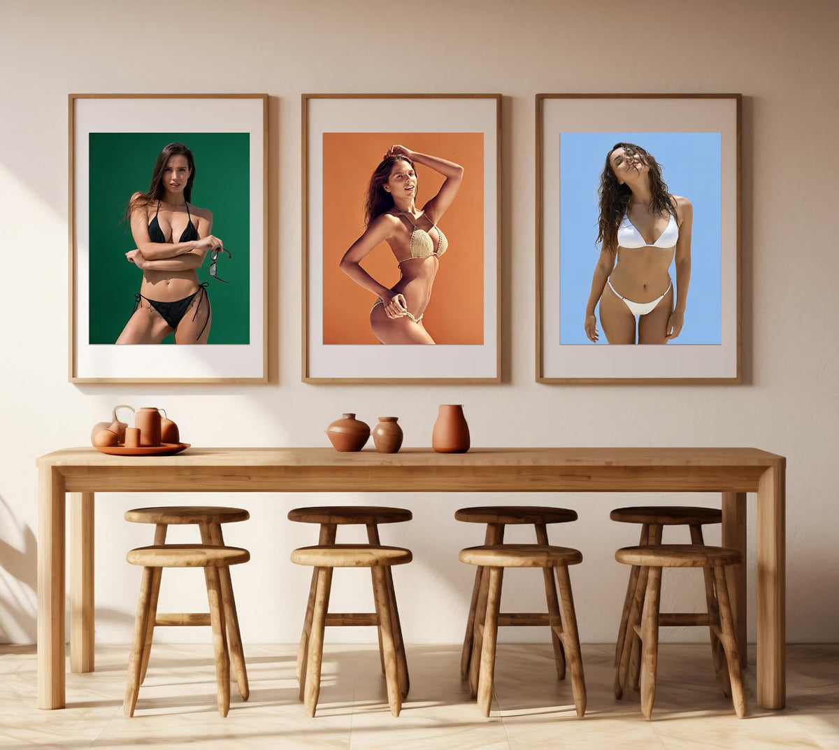 2027 Wall Oversized Poster Swimsuit Bikini Women Calendar - 12 Months