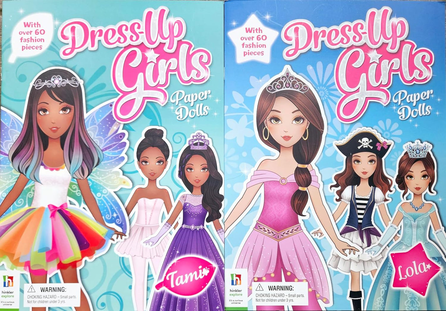 Dress-up Girls Paper Dolls: Tami, Lola- Children Books (Set of 2)