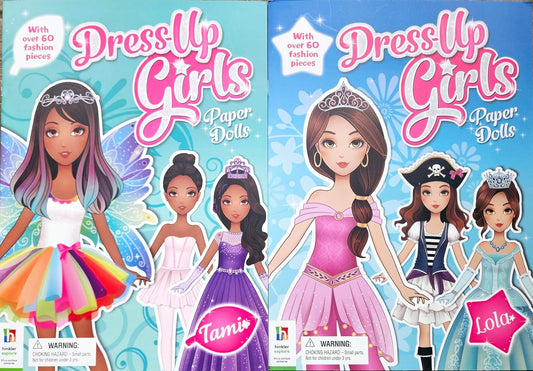 Dress-up Girls Paper Dolls: Tami, Lola- Children Books (Set of 2)