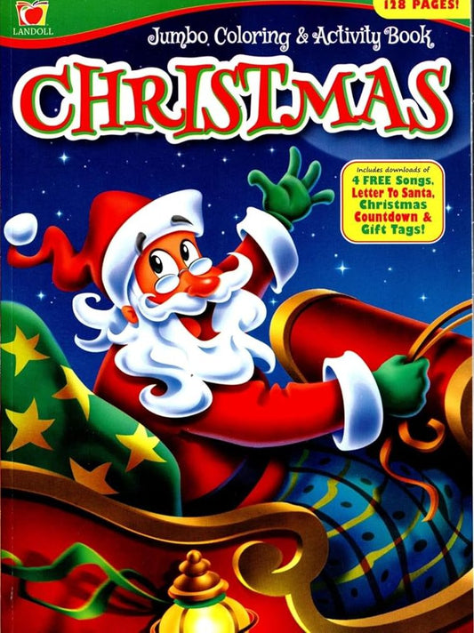 Christmas Holiday - Jumbo Coloring & Activity Book v8