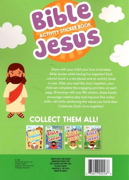 Bible Activity Jesus - Sticker Book Over 80 Stickers v9