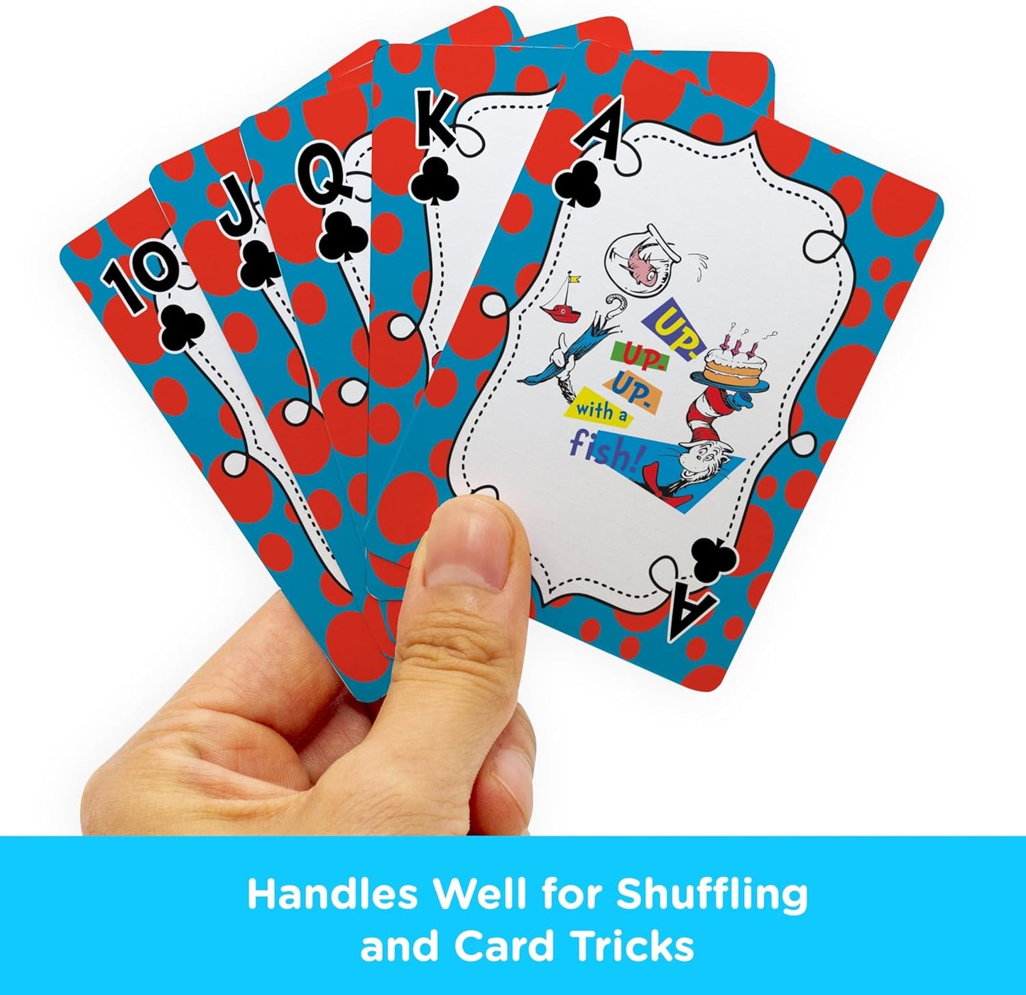 AQUARIUS Dr. Seuss Cat in The Hat - Playing Cards