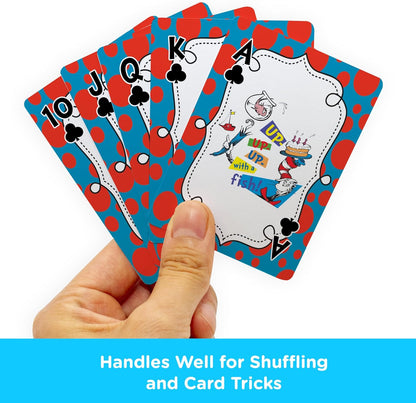 AQUARIUS Dr. Seuss Cat in The Hat - Playing Cards