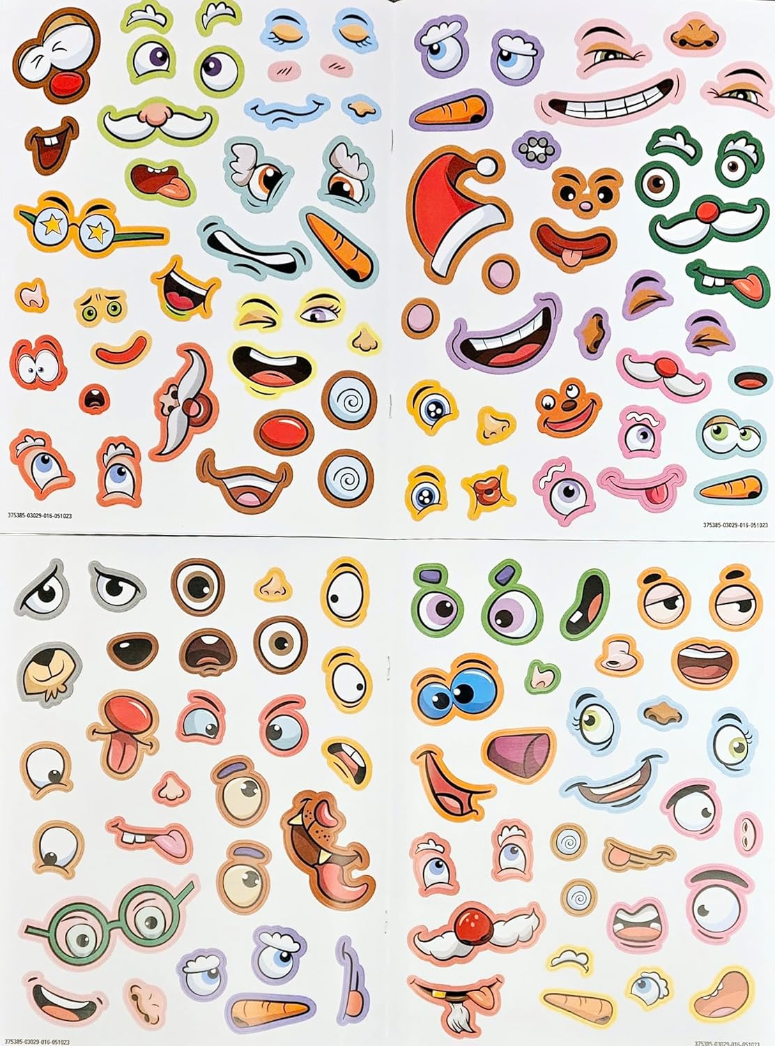 Christmas Funny Faces Sticker Book - "Winter Fun" - Children Book