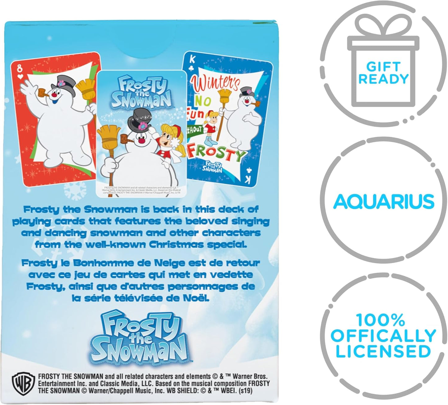AQUARIUS Frosty the Snowman Playing Cards - Frosty Themed Deck of Cards