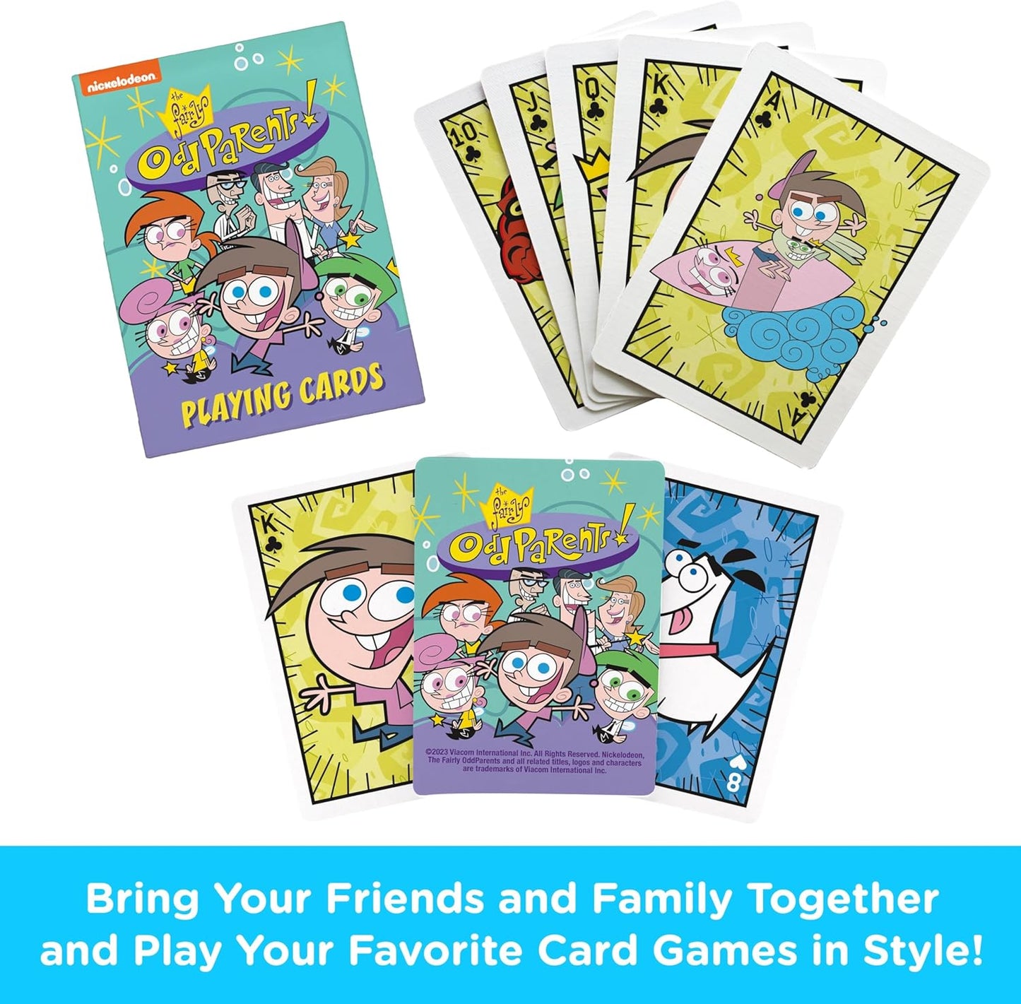 AQUARIUS Nickelodeon Fairly Odd Parents Playing Cards – Fairly Odd Parents Cards
