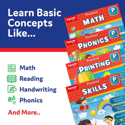 Head Start Math Head Workbooks: Ages 3-4 - Preschool Prep with Sticker Sheet