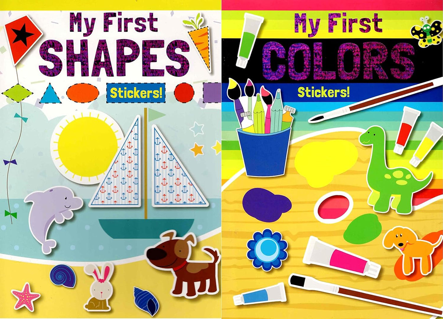 Flowerpot Press My First Sticker Book Collection - Colors and Shapes - Set