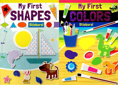Flowerpot Press My First Sticker Book Collection - Colors and Shapes - Set