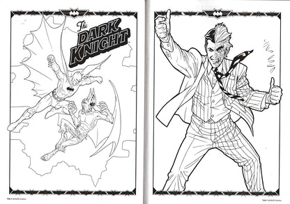 Jumbo Coloring & Activity Book Includes 2 Bookmarks on the back - Batman