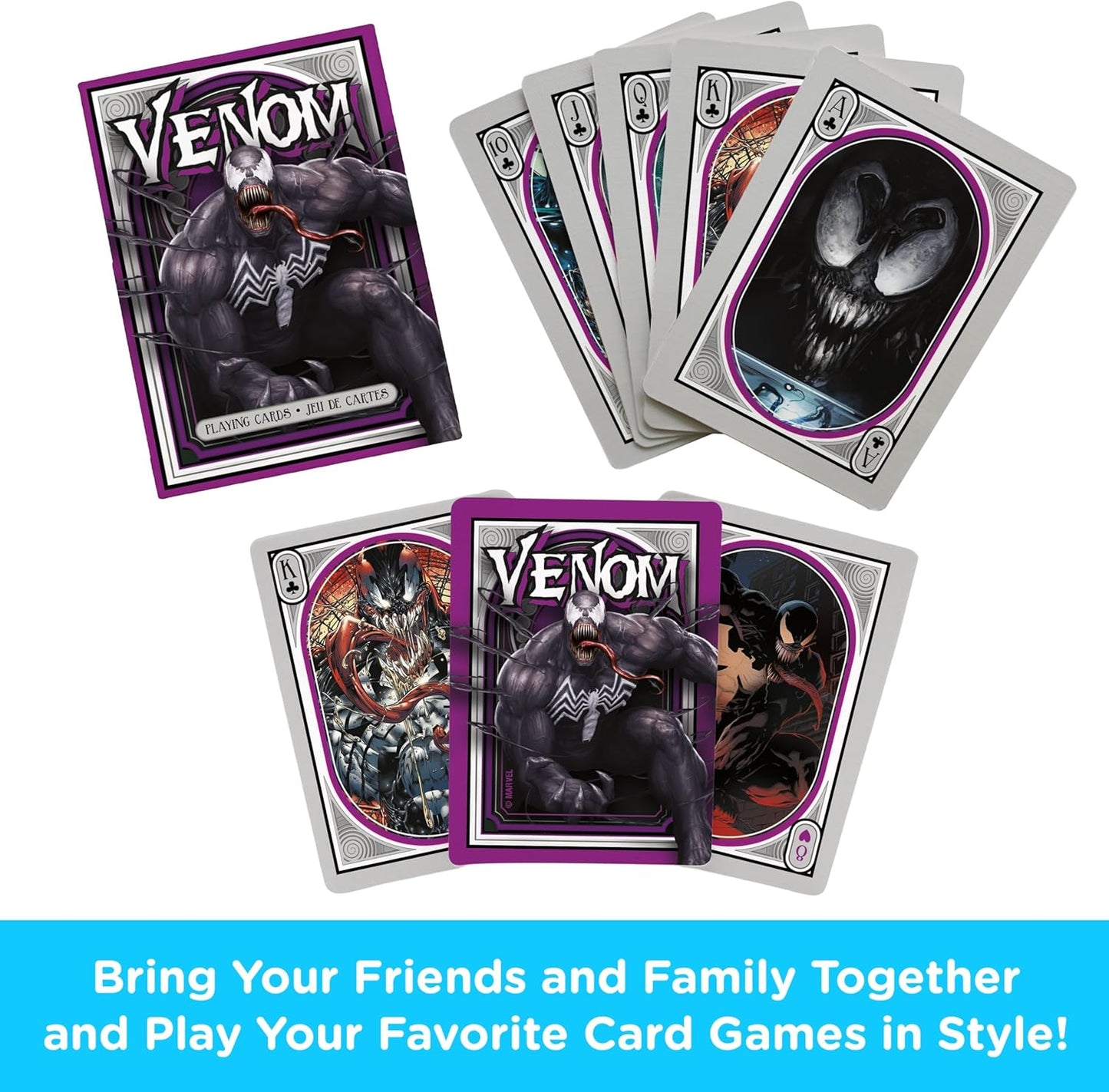 AQUARIUS Marvel Venom Nouveau Playing Cards Deck