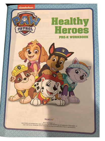 Paw Patrol HEALTHY HEROES WORKBOOK - Children Book