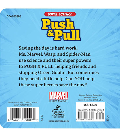 Disney Learning Super Science Push and Pull Board Book PreK