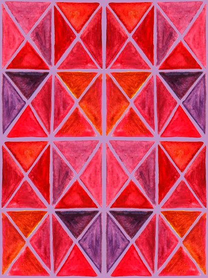 PELICAN INDUSTRIAL Magnetic Locker Wallpaper (Full Sheet Magnetic) - Trimmable, Easy Install, Remove & Reuse - Pack of 3 Sheets - Geometric Pattern (vb037)