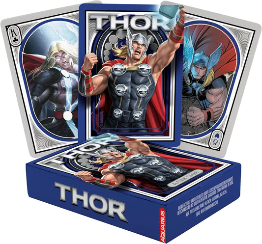 AQUARIUS - Marvel Thor - Playing Cards, Blue, Black, Red