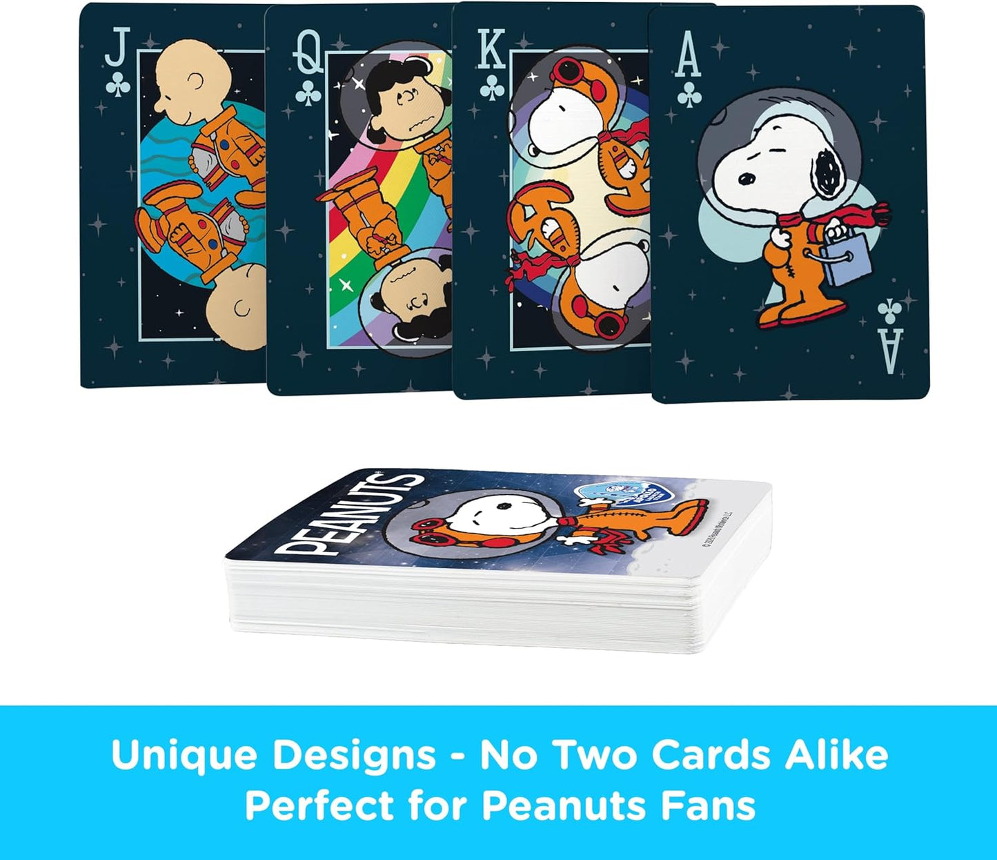 AQUARIUS Peanuts Snoopy in Space - Playing Cards