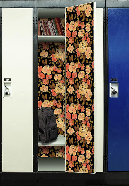 PELICAN INDUSTRIAL Wallpaper - Magnetic School Locker Wallpaper (Full Sheet Magnetic) - Flowers - Pack of 3 Sheets - vr27