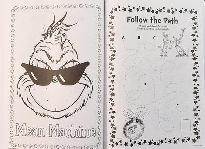 Grinch Holiday Christmas Coloring & Activity Book Set of 2