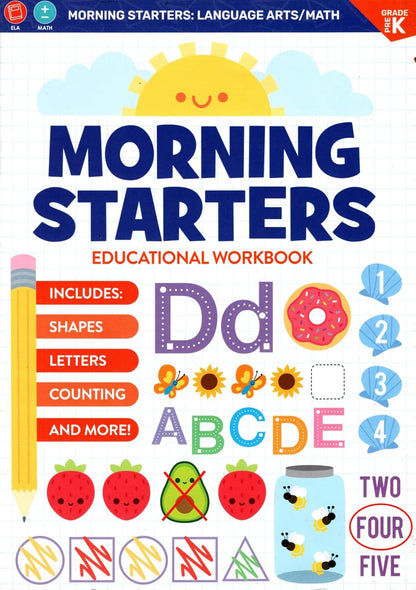 PRE-K & Kindergarten - Morning Starters Educational Workbooks -v19