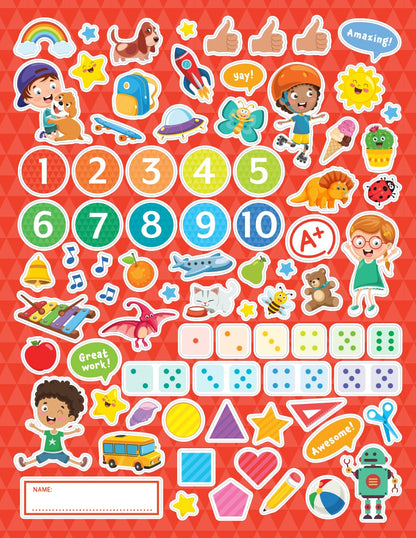 Head Start Math Head Workbooks: Ages 3-4 - Preschool Prep with Sticker Sheet