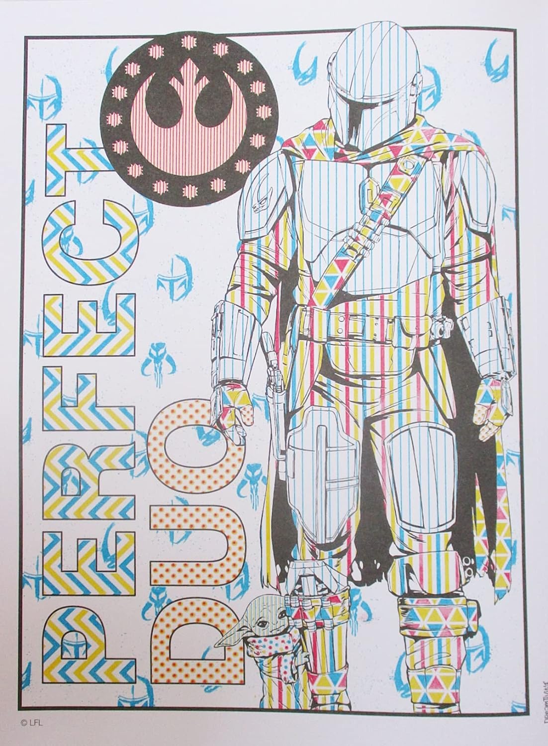The Mandalorian ''Where I Go, He Goes'' Paint with Water Book