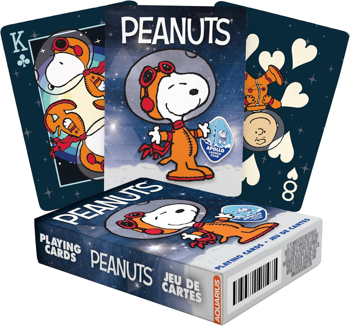 AQUARIUS Peanuts Snoopy in Space - Playing Cards