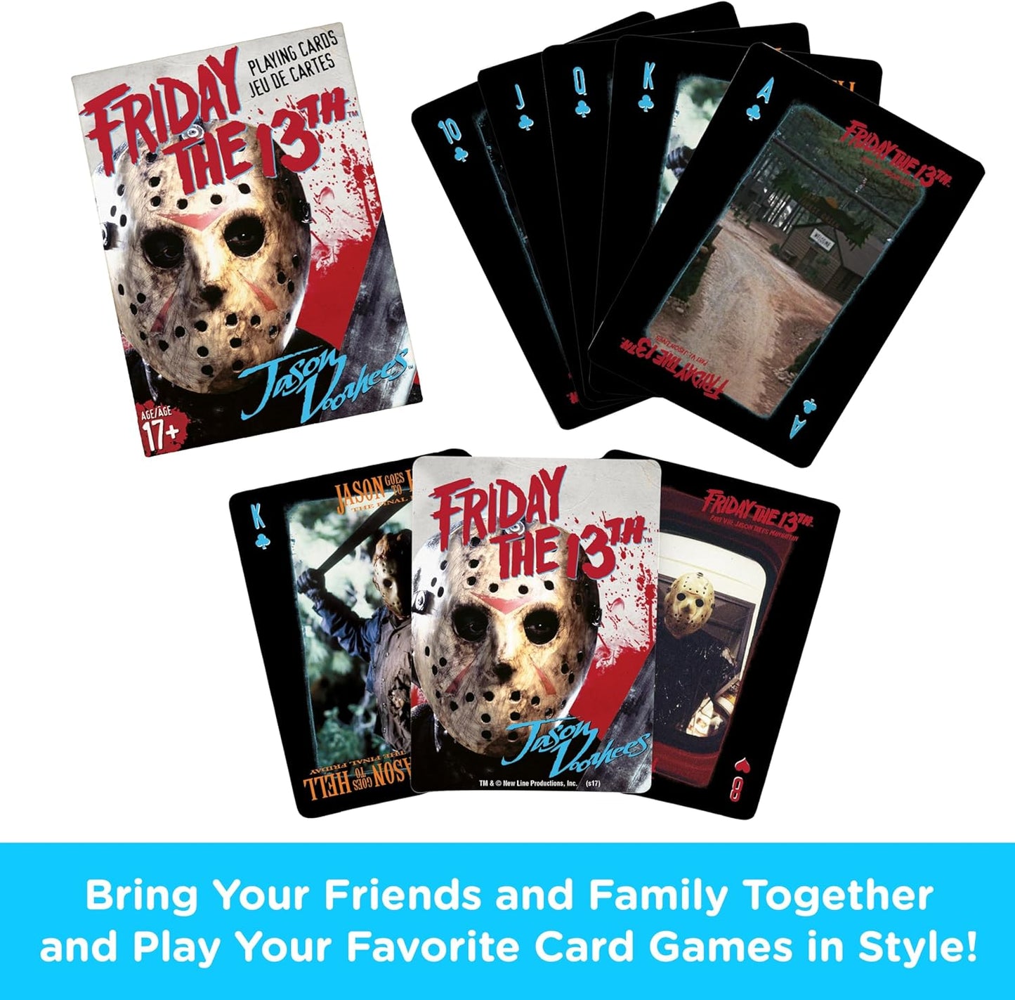 AQUARIUS Friday the 13th Playing Cards - Friday the 13th