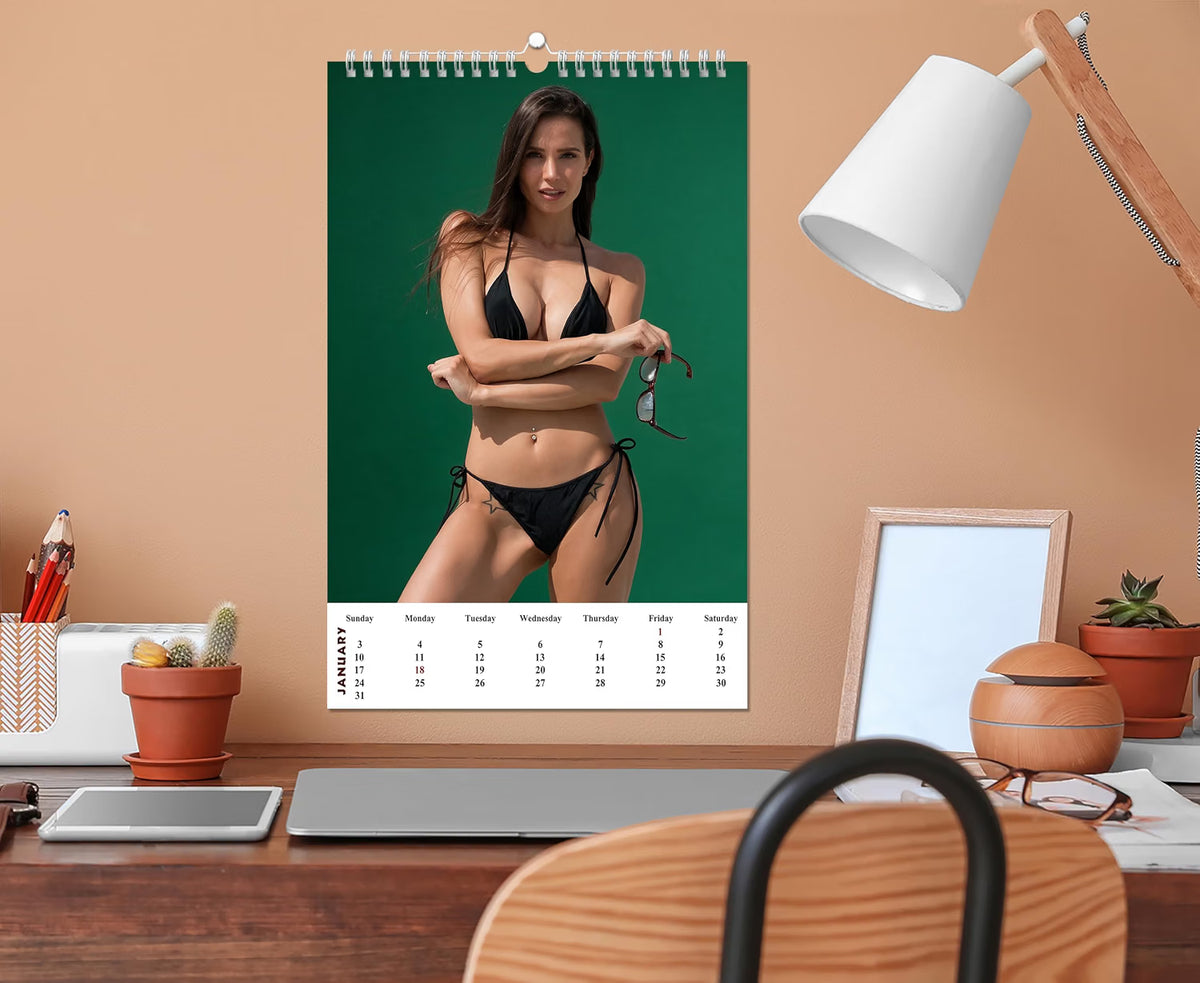 2027 Wall Oversized Poster Swimsuit Bikini Women Calendar - 12 Months