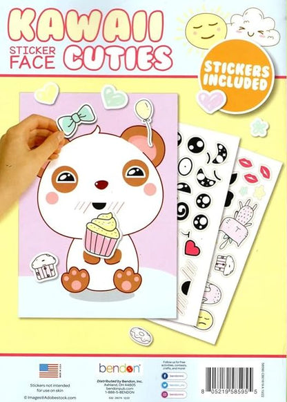 Cuties - Sticker Face Sticker Activity Book