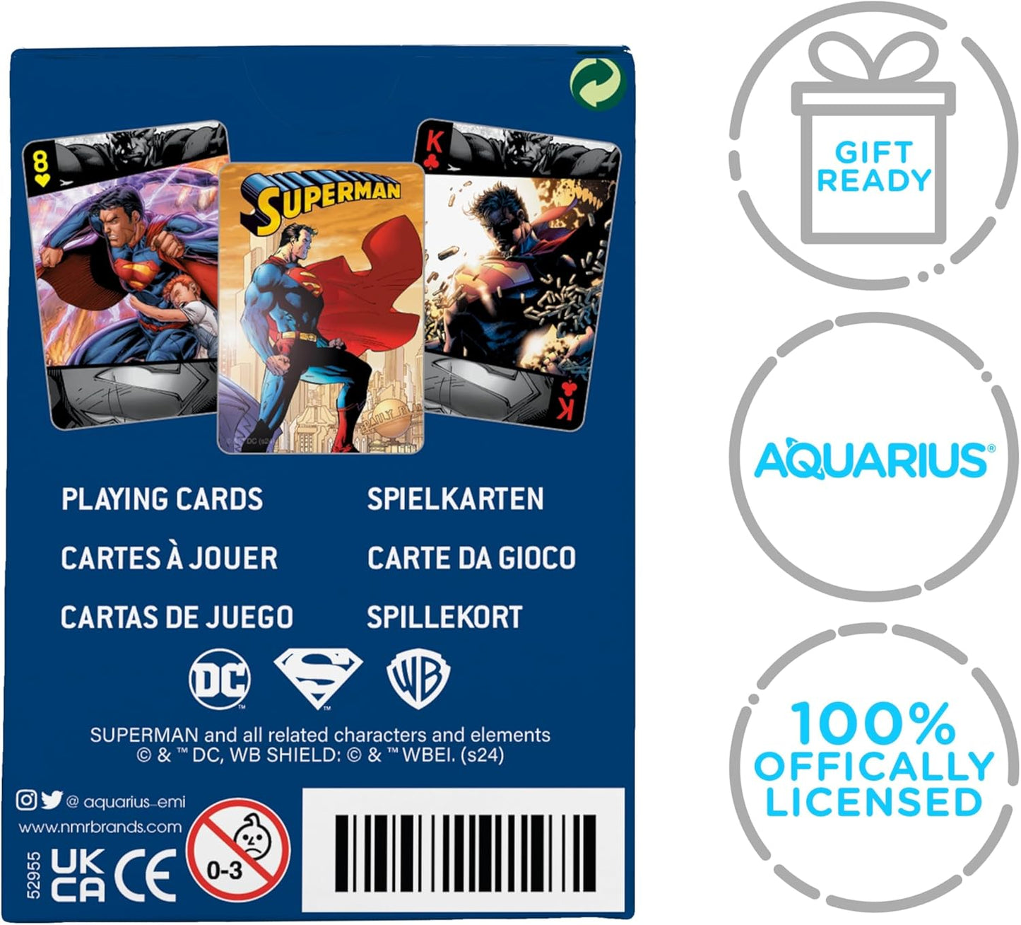 AQUARIUS Playing Cards – TMNT & Superman (Set of 2)