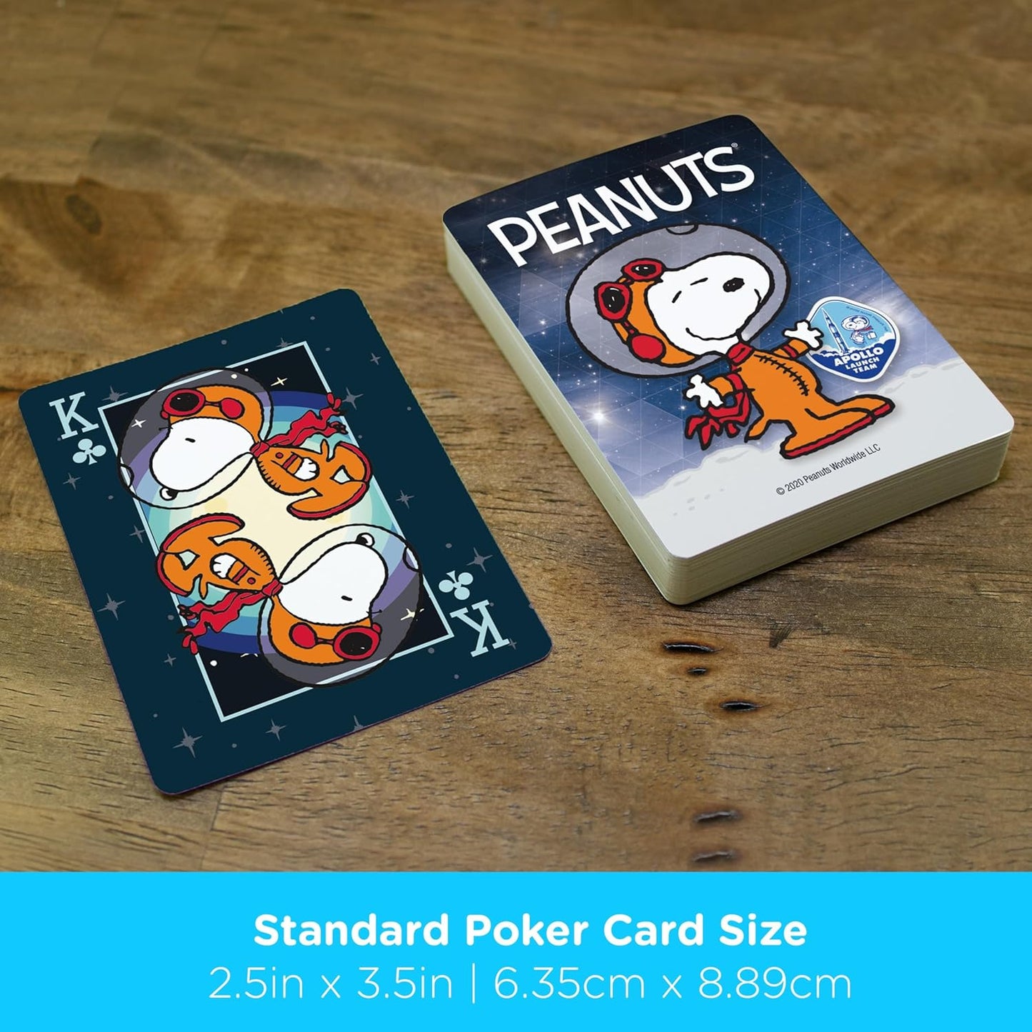AQUARIUS Peanuts Snoopy in Space - Playing Cards