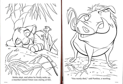 Disney The Lion King - Wild Fun & Friends with the King - Coloring & Activity Book (Set of 2 Books)