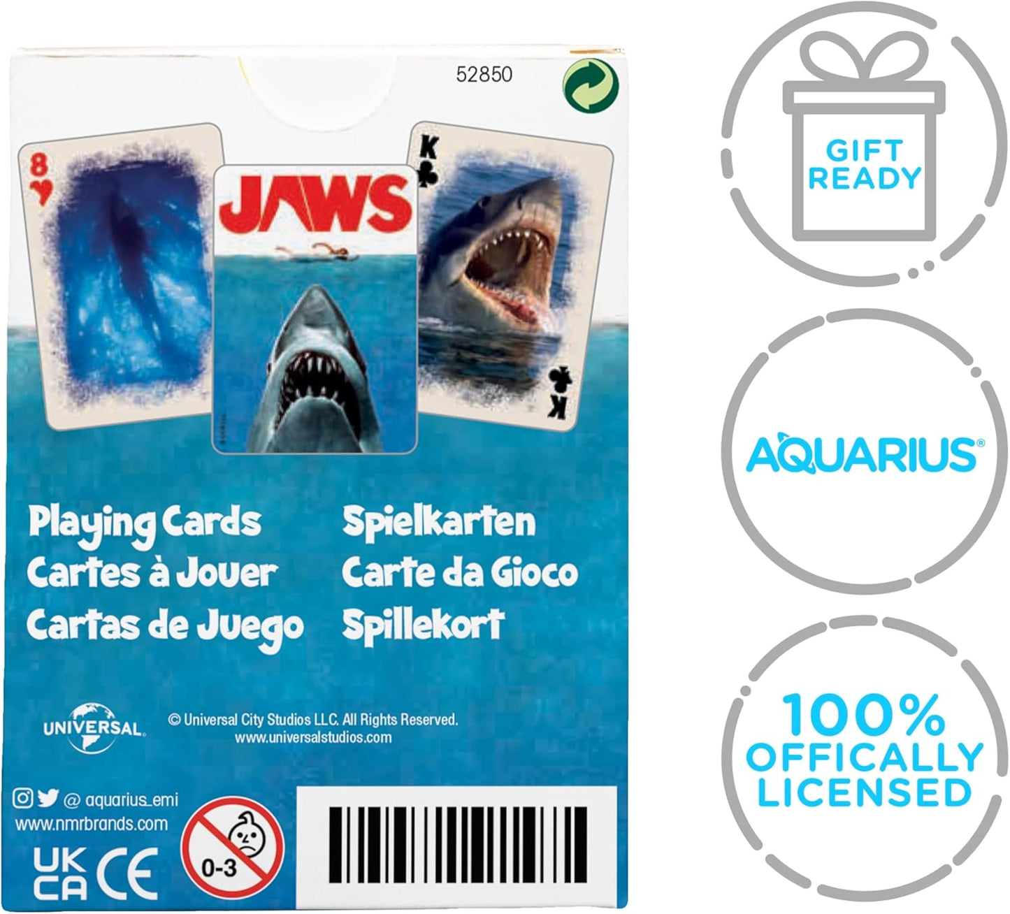 AQUARIUS Playing Cards - Themed Deck of Cards - Jaws