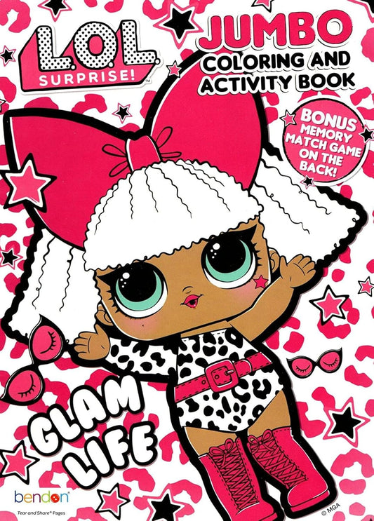 L.O.L. Surprise - Jumbo Coloring & Activity Book - Glam Life