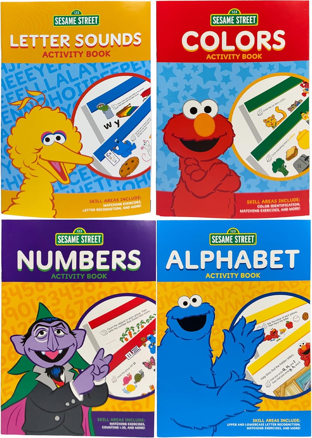 Sesame Street Early Learning Bundle (Workbooks Set of 4)