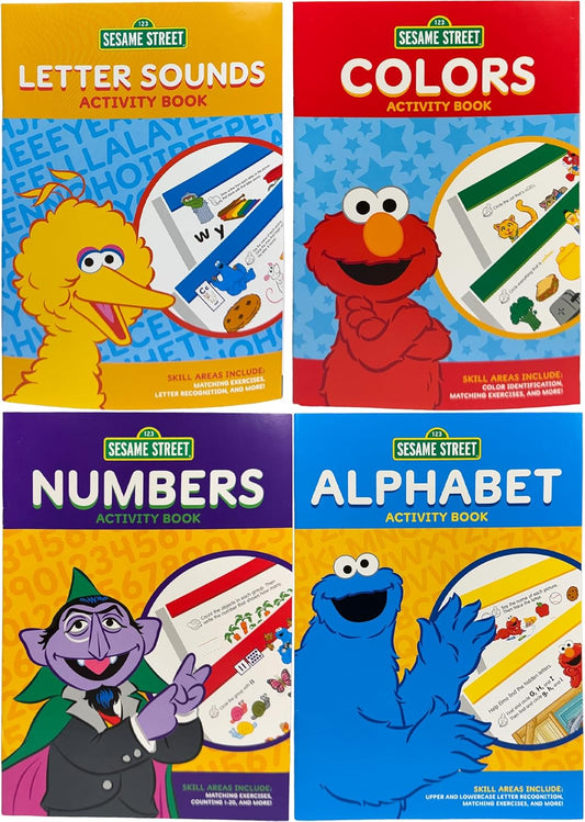 Sesame Street Early Learning Bundle (Workbooks Set of 4)
