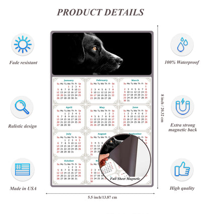 2026 Magnetic Calendar - Today is My Lucky Day (Fade, Tear, and Water Resistant)- Dogs Themed 05