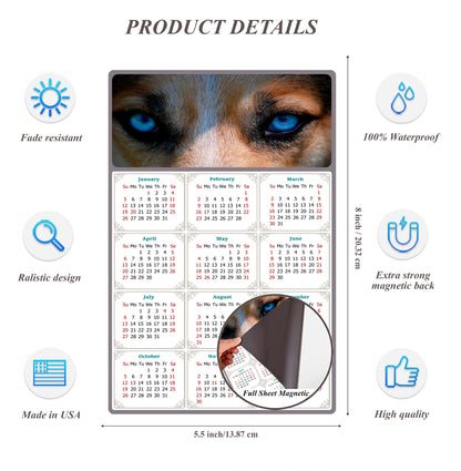 2026 Magnetic Calendar - Today is My Lucky Day (Fade, Tear, and Water Resistant)- Dogs Themed 03