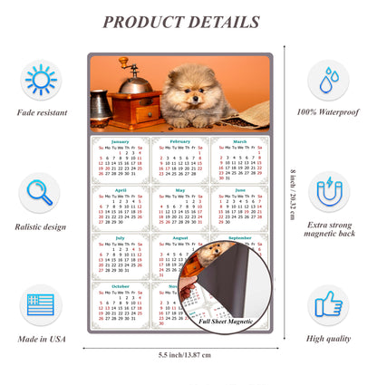 2026 Magnetic Calendar - Today is My Lucky Day (Fade, Tear, and Water Resistant)- Dogs Themed 019