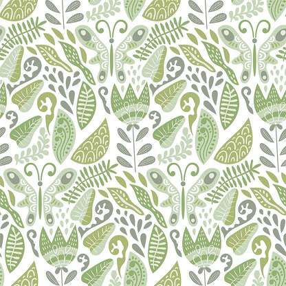 PELICAN INDUSTRIAL Deluxe School Locker Magnetic Wallpaper (Full Sheet Magnetic) - Full Cover Standard Half Lockers Pack of 12 Sheets - (Green Leaves vr44)